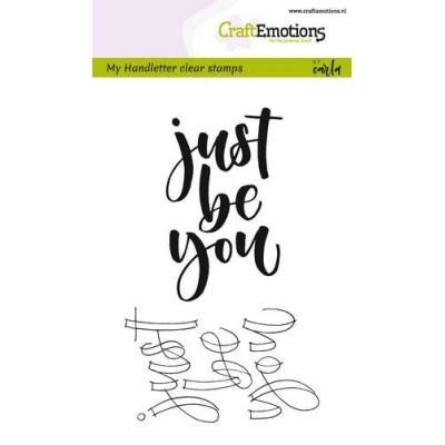 CraftEmotions Clear Stamps - Just be you